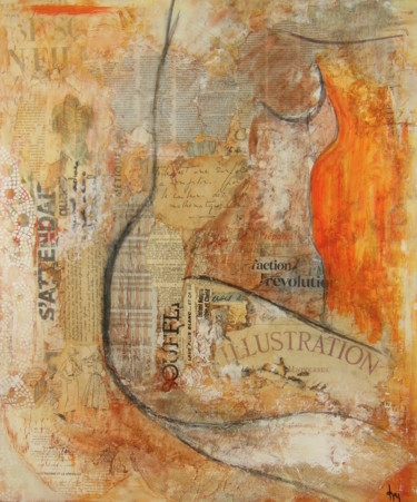Картина под названием "ILLUSTRATION" - Karole Aubourg, Подлинное произведение искусства, Акрил