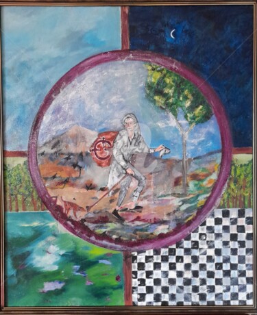 Pintura titulada "G- Gordon Wędrowiec" por Karolina Szymańska, Obra de arte original, Oleo