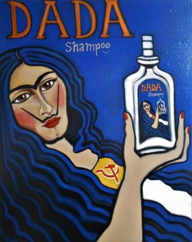 Schilderij getiteld "Le shampoing dada" door Karotte, Origineel Kunstwerk, Acryl