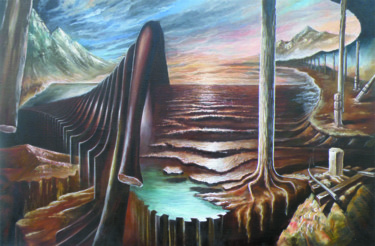 Pintura intitulada "Aral" por Belar, Obras de arte originais, Óleo