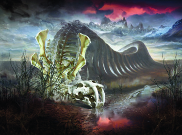 Цифровое искусство под названием "охота на дракона" - Belar, Подлинное произведение искусства, Цифровая живопись