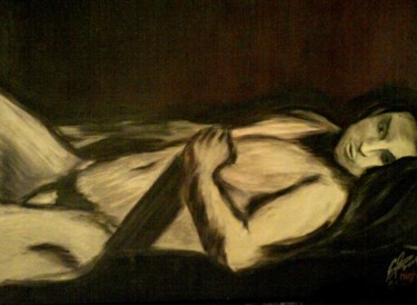 Painting titled "Ночь" by Kartamir, Original Artwork