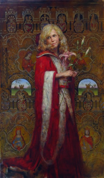 Pittura intitolato "White queen" da Andrei Kartashov, Opera d'arte originale, Olio
