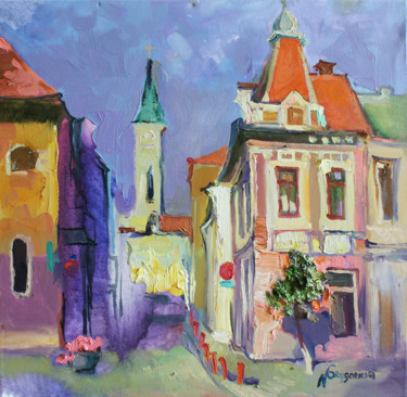 Painting titled "Cluj-Napoka.Romania" by Anastasiia Grygorieva, Original Artwork