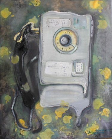 Painting titled "Apple taxophone.jpg" by Anastasiia Grygorieva, Original Artwork, Oil