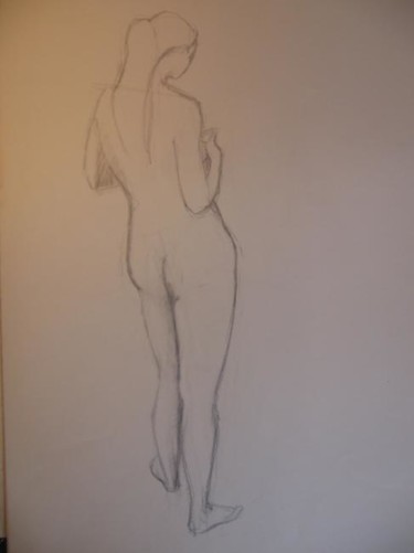 Design intitulée ""La pose"" par Mireille Rossier, Œuvre d'art originale