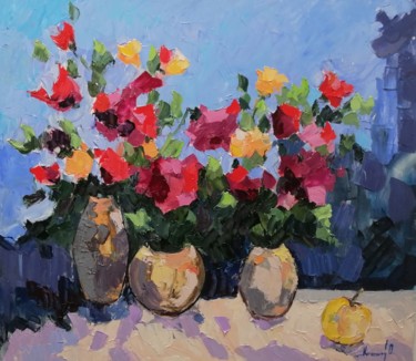 Painting titled "Summer" by Miroslava Bukhalo, Original Artwork, Oil