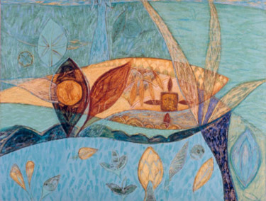 Malerei mit dem Titel "Flumen" von Kasia Blekiewicz, Original-Kunstwerk