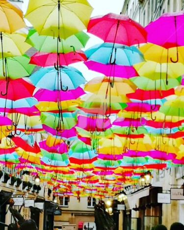 Photography titled "COLOR UMBRELLAS ©" by Kasiopea, Original Artwork, Digital Photography