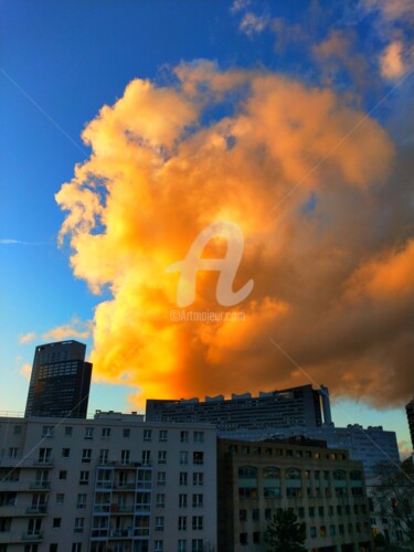Photography titled "Orange Sky ©" by Kasiopea, Original Artwork, Digital Photography