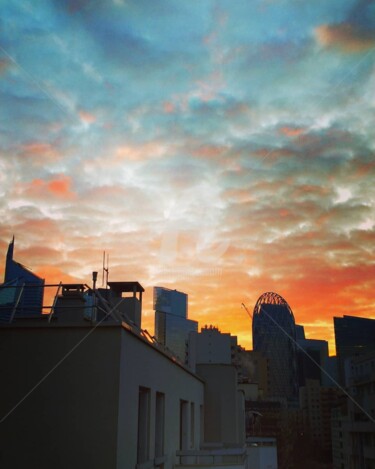 Photographie intitulée "Coucher de soleil b…" par Kasiopea, Œuvre d'art originale, Photographie numérique