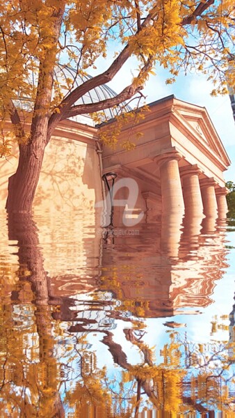 Фотография под названием "Reflet de l'église…" - Kasiopea, Подлинное произведение искусства, Цифровая фотография