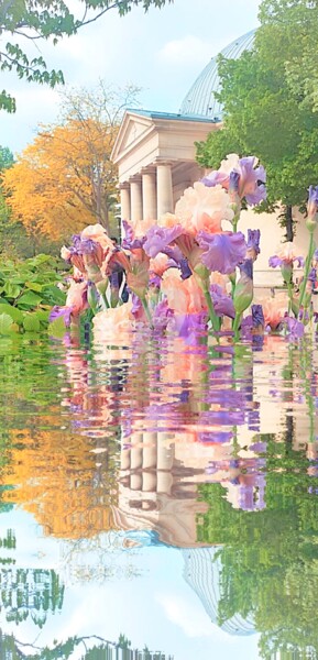 Photography titled "Reflet iris bleu d'…" by Kasiopea, Original Artwork, Digital Photography