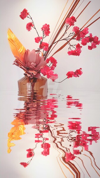 Photographie intitulée "Rose de porcelaine…" par Kasiopea, Œuvre d'art originale, Photographie numérique
