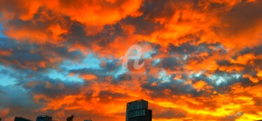 Photographie intitulée "Le ciel rouge ©" par Kasiopea, Œuvre d'art originale, Photographie numérique