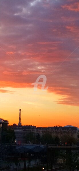 Fotografie getiteld "Tour Eiffel et oise…" door Kasiopea, Origineel Kunstwerk, Digitale fotografie