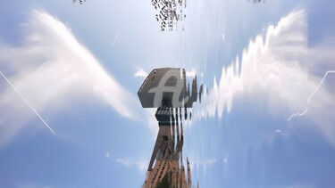 Photographie intitulée "Immeuble aigle ©" par Kasiopea, Œuvre d'art originale, Photographie numérique