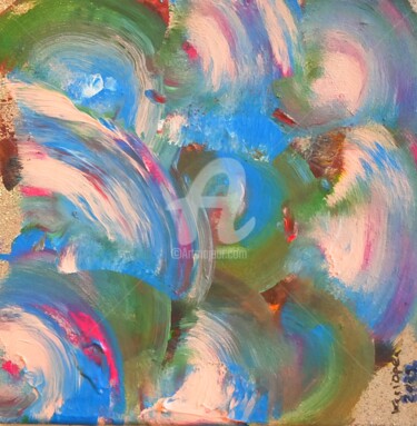 Painting titled "Mini tornades ©" by Kasiopea, Original Artwork, Acrylic