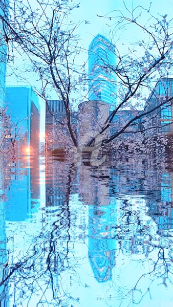 "Tour bleu au milieu…" başlıklı Fotoğraf Kasiopea tarafından, Orijinal sanat, Dijital Fotoğrafçılık