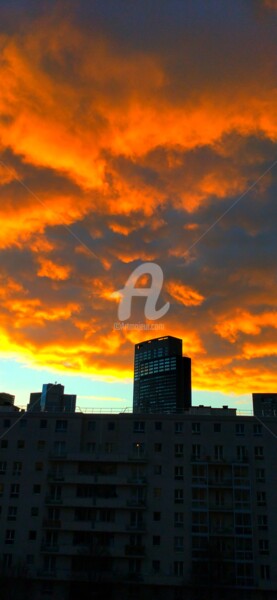 Photographie intitulée "Ciel rouge ©" par Kasiopea, Œuvre d'art originale, Photographie numérique