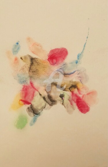 Dessin intitulée "Le loup des mers ©" par Kasiopea, Œuvre d'art originale, Aquarelle