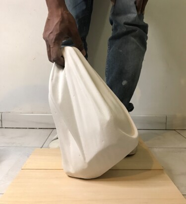 Rzeźba zatytułowany „Mise en abyme 2” autorstwa Kassim Baudry, Oryginalna praca, Beton komórkowy