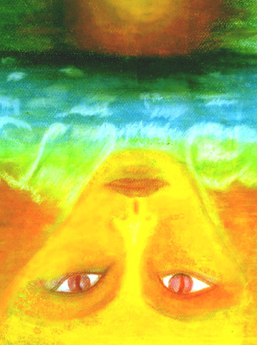 Peinture intitulée "tableau-l-espoir.jpg" par Margarida Viegas (kassistys), Œuvre d'art originale, Huile