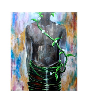 Malerei mit dem Titel "It Grows on You" von Kasun Wickramasinghe, Original-Kunstwerk, Acryl Auf Keilrahmen aus Holz montiert