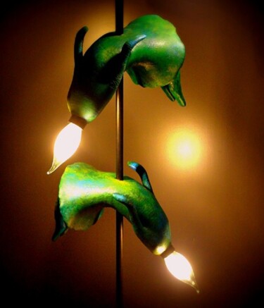 设计 标题为“Feather Lights (Tri…” 由Katar(T)Ski, 原创艺术品, 泛光灯