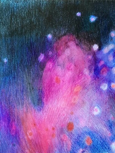 Drawing titled "PINK SKY" by Katarzyna Dietrych, Original Artwork, Pastel