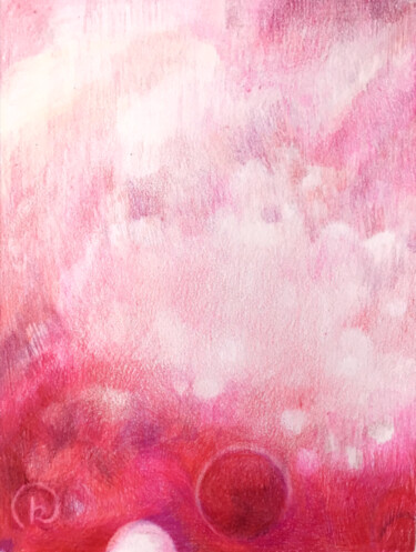 Dessin intitulée "THE RED SUNDOWN - S…" par Katarzyna Dietrych, Œuvre d'art originale, Pastel