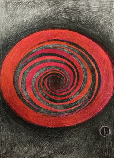 Painting titled "The Vortexes of Pow…" by Katarzyna Dietrych, Original Artwork, Pastel