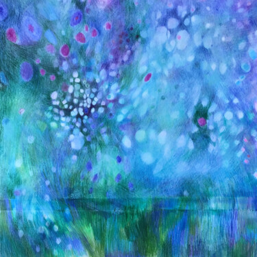 Painting titled "The Spring Green Ga…" by Katarzyna Dietrych, Original Artwork, Pastel