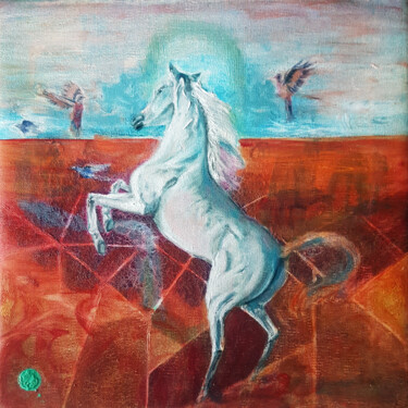 Картина под названием "The awakening balla…" - Katarzyna M. Rymarz, Подлинное произведение искусства, Масло