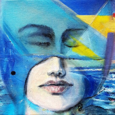 Malerei mit dem Titel "On the Shore" von Katarzyna M. Rymarz, Original-Kunstwerk, Öl