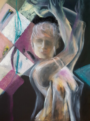 Pittura intitolato "INSOMNIA: DANCING" da Katarzyna M. Rymarz, Opera d'arte originale, Olio