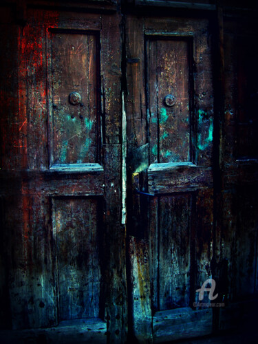 Photographie intitulée "Zamknięte drzwi" par Katarzyna Musielak (Kasia Leon), Œuvre d'art originale, Photographie manipulée