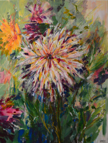 Emotions Painting titled "Emotions" by Katarzyna Pałyga, Original Art, Acrylic Mounted on Other rigid panel