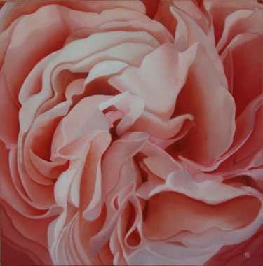 Peinture intitulée "Fleur douce" par Katia Beranger (KatB.Art), Œuvre d'art originale, Huile