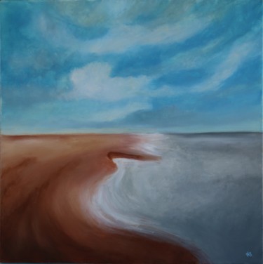 Peinture intitulée "La côte (version gl…" par Katia Beranger (KatB.Art), Œuvre d'art originale, Huile