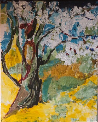 Painting titled "Éclat de Printemps" by Kate_art, Original Artwork, Acrylic