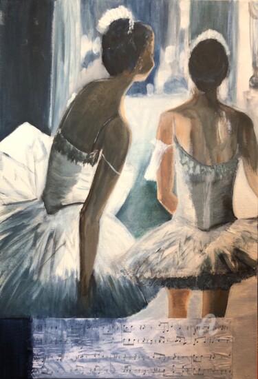 Malerei mit dem Titel "Danseuses" von Kate_art, Original-Kunstwerk, Acryl