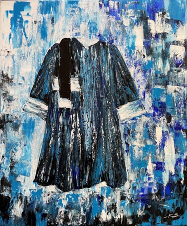 Schilderij getiteld "La robe d'avocat" door Kate_art, Origineel Kunstwerk, Acryl