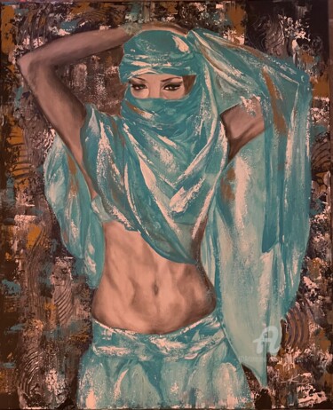 Картина под названием "Danseuse du ventre" - Kate_art, Подлинное произведение искусства, Акрил