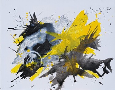 Картина под названием "Dragon's Dance" - Kate Hessling, Подлинное произведение искусства, Акрил Установлен на Деревянная рам…