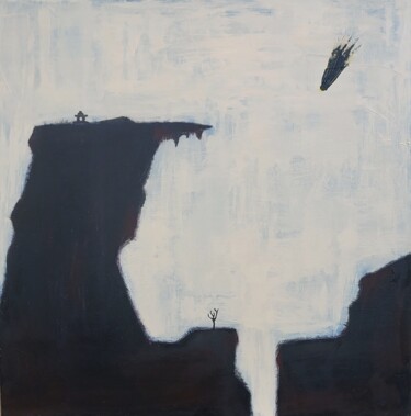 Schilderij getiteld "The Event" door Kate Hessling, Origineel Kunstwerk, Acryl Gemonteerd op Frame voor houten brancard