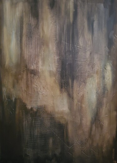 Картина под названием "Beneath (Bronze)" - Kate Hessling, Подлинное произведение искусства, Акрил Установлен на Деревянная р…