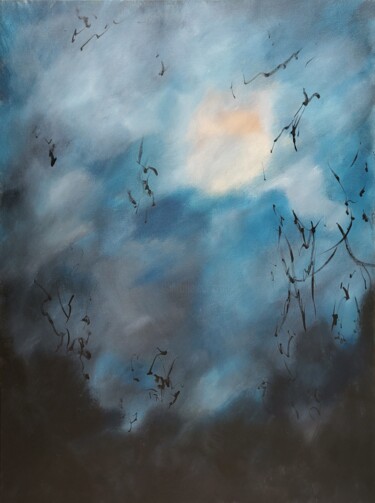 Painting titled "Tempestas" by Kate Hessling, Original Artwork, Acrylic Mounted on Wood Stretcher frame