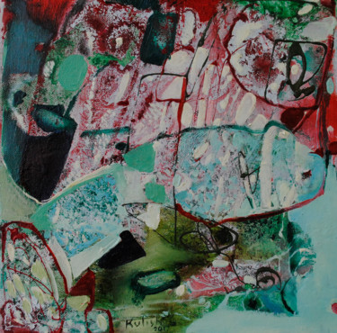 Peinture intitulée "Abstraction - 3" par Kate Kulish, Œuvre d'art originale, Huile