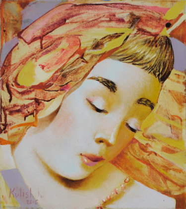 Картина под названием "Modest wife" - Kate Kulish, Подлинное произведение искусства, Масло